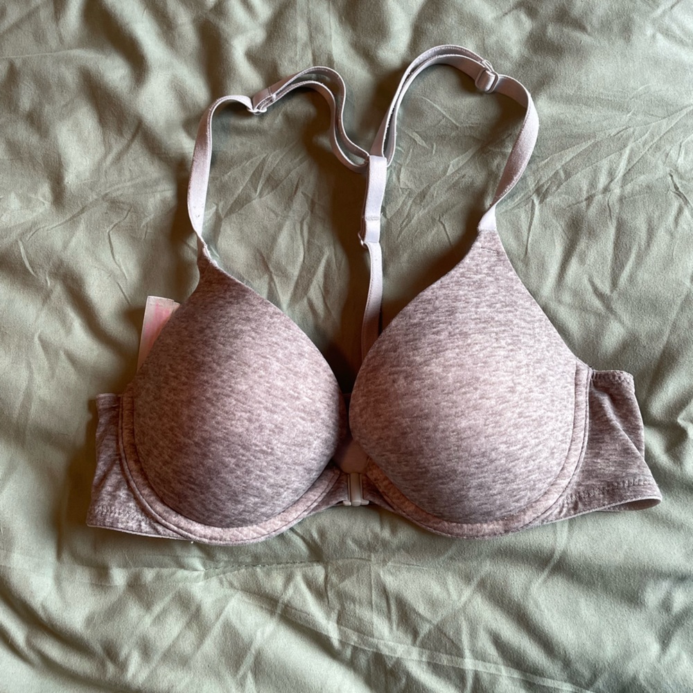 gray wear everywhere front clip bra